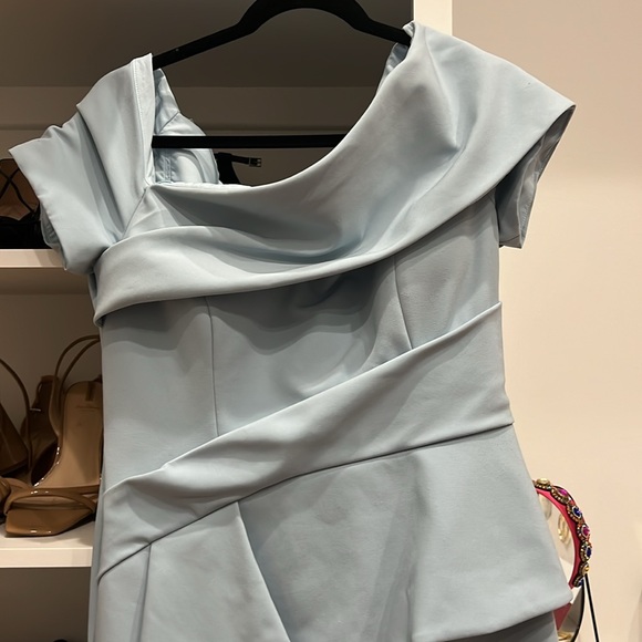 Mother of the bride blue formal gown altered to fit like an 8-10 - Picture 2 of 3